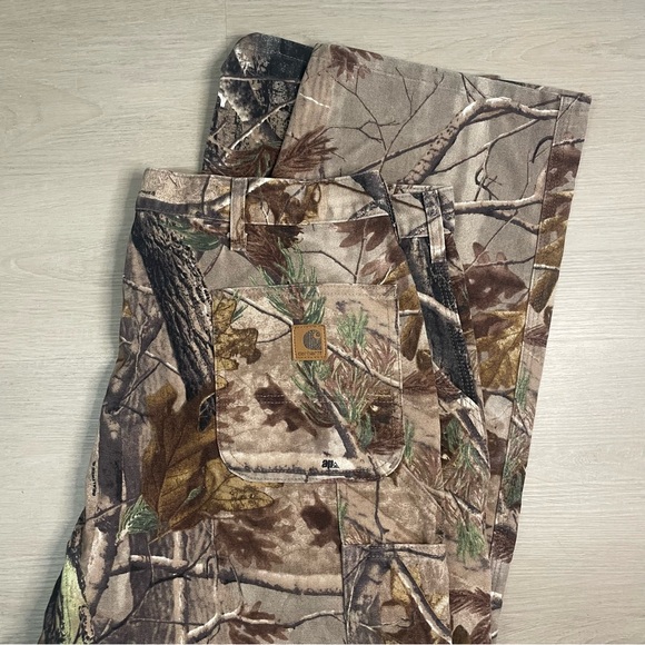 WORN Carhartt Realtree Camo Carpenter Pants - Picture 1 of 4